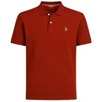 U.S. Polo Assn. Poloshirt US16147 (Baumwolle) rust rot Herren