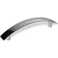 SO-TECH® Möbelgriff DICO, Aluminium, Höhe 27 mm, Breite 16 mm (1-St), Länge 124 mm, Bohrlochabstand (BA): 96 mm, Chrom poliert