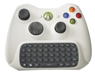 Microsoft Xbox 360 Tastatur Input Device weiß