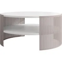 MIRJAN24 Couchtisch Fikoli Cashmere, 75x75x40 cm, Gestell aus Stahl