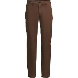 Chino-Hose für Herren, Slim Fit, Herren, size: regular, Braun, Baumwolle/Baumwoll-Mischung, by Lands' End