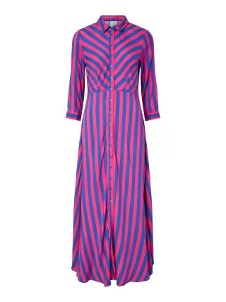 Y.A.S - YASSAVANNA LONG SHIRT DRESS S. NOOS Fuchsia Fedora - Gr. - S