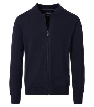 CASAMODA - Strickjacke uni 004440 blau - Gr. - XL