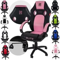 ELITE Gaming Gaming-Stuhl Exodus Gaming Stuhl inkl. XXL Sitzfläche bis 150 kg belastbar (ergonomischer Gamingstuhl mit Höhenverstellung, Schreibtischstuhl, ergonomischer Bürostuhl, Computerstuhl, Gaming Chair, 1 St), verstellbare Sitzhöhe