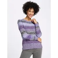 Sieh an! Strickpullover Rundhals-Pullover Langarm Jersey