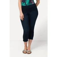 Ulla Popken Röhrenjeans 7/8-Jeggings Sienna Elastikbund Gürtelschlaufen