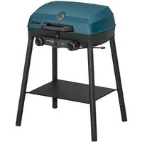 Enders® Camping-Gasgrill EXPLORER II PRO, Komplett-Set, inkl. 80 cm Schlauch, Gasdruckregler 50 mbar, Standfüße, Edelstahlbrenner, Thermometer