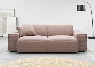 Home affaire 2,5-Sitzer "Glimminge auch in Breitcord, Feincord + Easy care-Bezug" besondere Kedernähte, Zierkissen