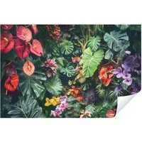 Wallarena Fototapete Blumen - Mehrfarbig - Elegant - Vlies - Wohnzimmer, glatt, (7 St), 350x250cm