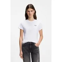 HUGO T-Shirt Damatee mit Logoschriftzug, reine Baumwolle