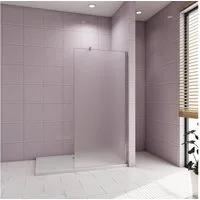 AICA Duschwand Glaswand Duschwand Walk in Dusche ESG Glas Milchglas Trennwand, Einscheibensicherheitsglas, Glas