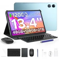 POCKAM P13 13.4" 2.4K 120Hz Tablet mit Tastatur, 12000mAh, 128GB ROM Tablet (13.4", 128 GB, Android 16, WiFi, Android 16 mit Gemini AI, Widevine L1, 13MP + 8MP, Dual-Lautsprecher)