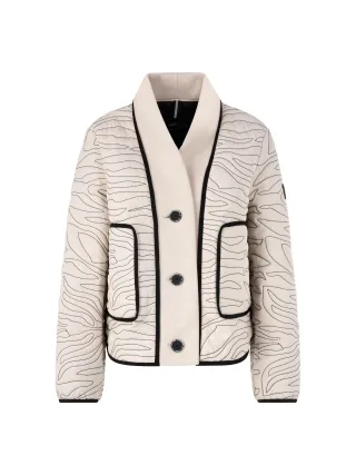 Marc Cain Sports - Kurze Steppjacke mit Strick-Detail magnolia - Gr. - 42