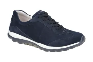 Gabor 76.965.46 ROLLINGSOFT Damen Sport-Halbschuhe Sneaker Nightblue Echtleder