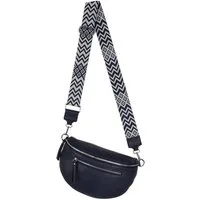 EAAKIE Gürteltasche Bauchtasche Umhängetasche Crossbody-Bag Kunstleder Italy-Design, als Schultertasche, CrossOver, Umhängetasche tragbar