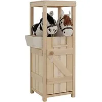 relaxdays Spiel Hobby Horse Stall für 2 Pferde
