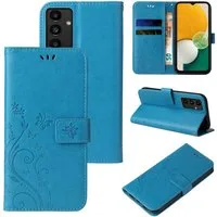 Tec-Expert Handyhülle Cover Tasche Hülle für Samsung Galaxy A13, A13 5G, A04s 6,6 Zoll, Klapphülle Case mit Kartenfach Fliphülle aufstellbar, Motiv Blumen