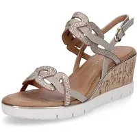 Tamaris Tamaris Damen Keilsandalette beige braun Sandale