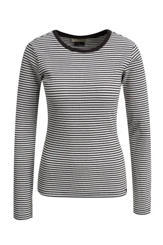 Smith&Soul - Fitted Rib Longsleeve Striped - Gr. - XXL