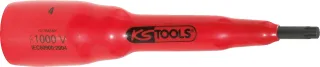 KS Tools 3/8" Bit-Stecknuss mit Schutzisolierung für Vielzahn(XZN®)-Schrauben - 117.3893
