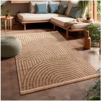 Paco Home Teppich Cologne 492, rechteckig, Höhe: 11 mm, Flachgewebe, meliert, Regenbogen, mit Fransen, Outdoor geeignet