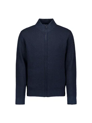 No Excess - Grob gestrickter Cardigan blau - Gr. - L