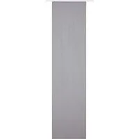 ELBERSDRUCKE Schiebegardine Schiebevorhang mit Klettband Lino grau 245 x 60 cm (1 St), Klettband, blickdicht, Polyester, einfarbig, modern
