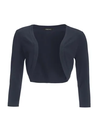 SWING - Cropped Bolero mit 3/4 Arm navy - Gr. - 44