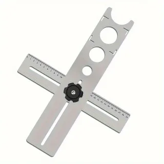 Adjustable hole positioning ruler 360 Degree Drilling Hole ile Marble Glass Ceramic Floor Tools Hole Opener Locator