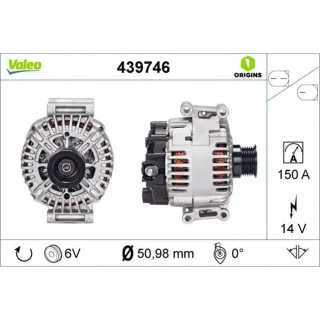 Valeo Generator  150A Mercedes C-Klasse E-Klasse Sprinter Vito 439746