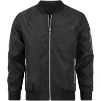 Allthemen Bomberjacke Herren leichte Übergangsjacke mit Ärmeltasche