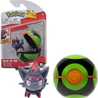 Jazwares Spielfigur Jazwares PKW2658 - Pokémon Clip'n'Go Poké Balls - Zorua & Finsterball