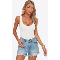 Imily Bela Tanktop Damen Sexy Strickweste (Packung, 1-tlg., 1per-Pack) Einfarbig