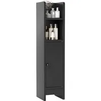 COSTWAY Badkommode, Badschrank Badezimmerschrank schmal, verstellbare Ablagen