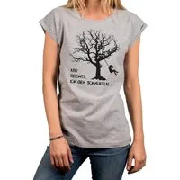 MAKAYA Print-Shirt Damen Freche T-Shirt Sprüche Frauen - Coole Oberteile Lustige Tops (Statement, Schwarz, Blau, Grau, Weiß, Rosa) Baumwolle