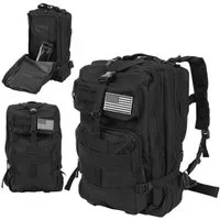Trizand Freizeitrucksack XL-Militärrucksack Wanderrucksack (Set, 1-tlg., 38 Liter), schützt vor Regen, Abrieb & intensiver Nutzung
