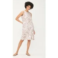 Olsen Midikleid Kleid mit Allover-Dessin