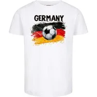 Metal Kids T-Shirt mit Deutschland-Fahne und Fußball Druck für Kinder