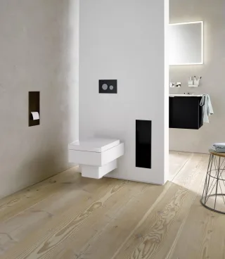emco Bürstengarnitur-Modul asis 2.0 Unterputz, 497 mm, schwarz matt ohne Einbaurahmen,973428531 973428531