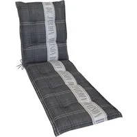 Gardissimo Liegenauflage Maison Auflage für Gartenliege Polsterauflage, (1 Auflage, 1 St., 1 Auflage), UV-beständig inkl. Bindebänder und Haltebänder für Gartenliege