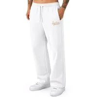 Smilodox Jogginghose Lorik, Bequeme Sweathose, Logo-Detail, elastischem Bund mit Kordelzug seitliche Eingrifftaschen gerader Beinabschluss weiches Material