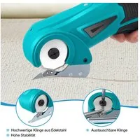 i@home Kreisschneider, (Sicherheitsschalter, scharfe Stahlklinge, 4.2V mit Kupfermotor), Elektrischer Stoffschneider mit ergonomischer Griff