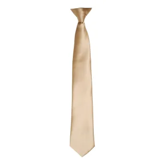Premier Colours Herren Satin-Clip-Krawatte (Khaki)