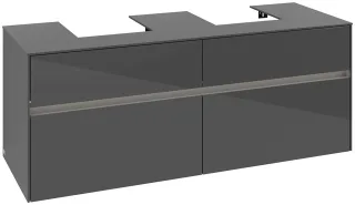 Villeroy & Boch Waschtischunterschrank Collaro C103B0 1400x548x500mm mit Beleuchtung Glossy Grey C103B0FP