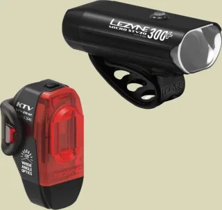 Lezyne Beleuchtungsset Micro Drive StVZO 300+/KTV Drive StVZO schwarz