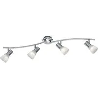 TRIO Leuchten LED Deckenstrahler Levisto, LED wechselbar, LED Deckenleuchte, LED Deckenlampe, schwenkbar
