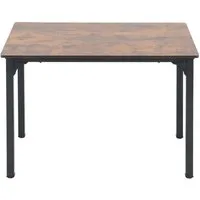Sunsitt Esstisch Küchentisch Industrial 108 x 65 x74 cm (Tisch mit Metallgestell & Holzmasserung, Optik in Vintage Braun & Schwarz), MDF Tischplatte - Esszimmertisch