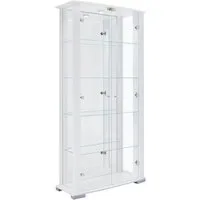 fif möbel Vitrine STELLA Standvitrine/Glasvitrine 2x Glastür,perfekt für Sammler,Sammlervitrine