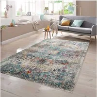 TeppichHome24 Teppich Teppich Vintage bunt, rechteckig