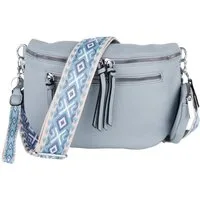 MIRROSI Bauchtasche Damen Taschen, Umhängetasche, Brusttasche, 30x20x9cm Veganes Leder (Schultertasche für jeden Anlass, (dazu 1x Münzbeutel und 1x Schlüsselband), Crossbody Bag, Bohemian gemusterten& verstellbaren Schulterriemen